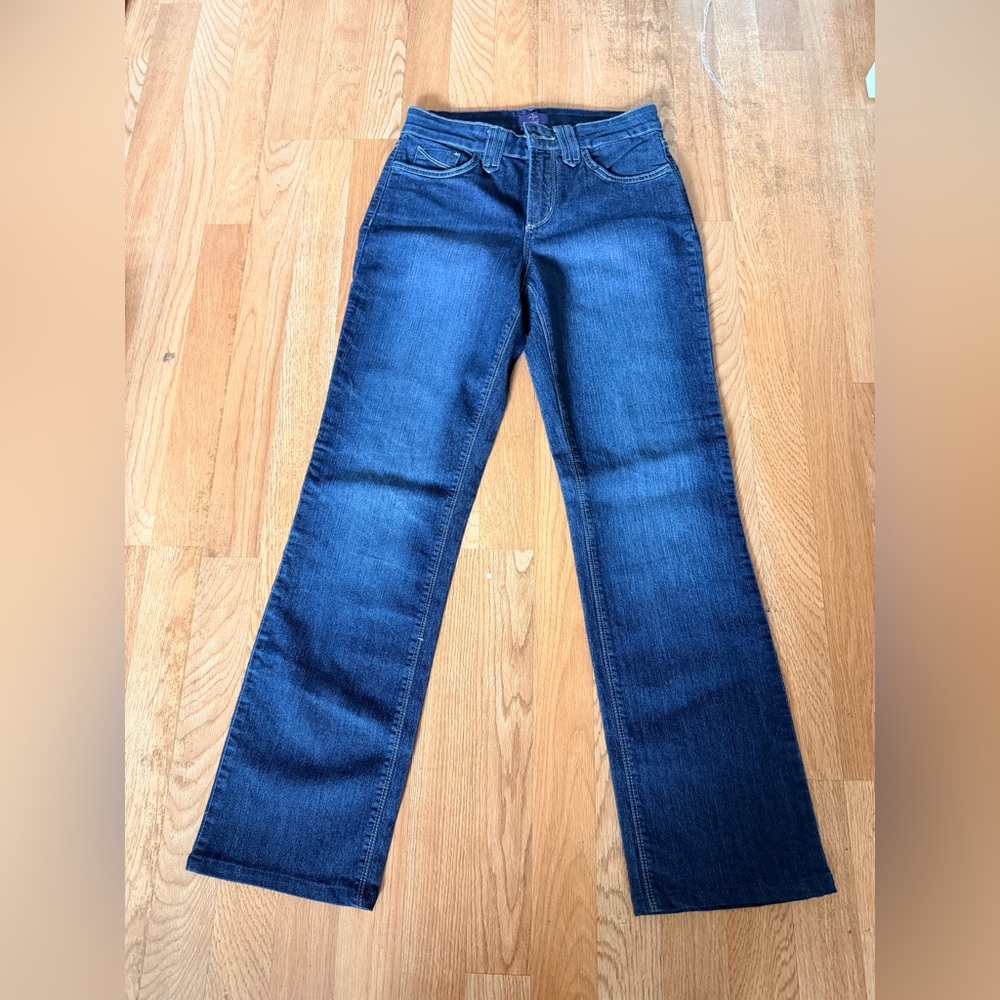 NYDJ Women's Dark Wash Straight Jeans